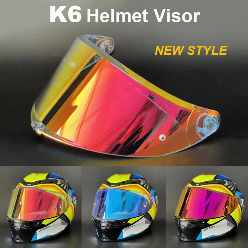 

Новинка K6 Casco AGV оригинальный мотоциклетный шлем козырек объектив на все лицо мотоциклетное ветровое стекло Анти-УФ аксессуары шлем AGV k6Helmet