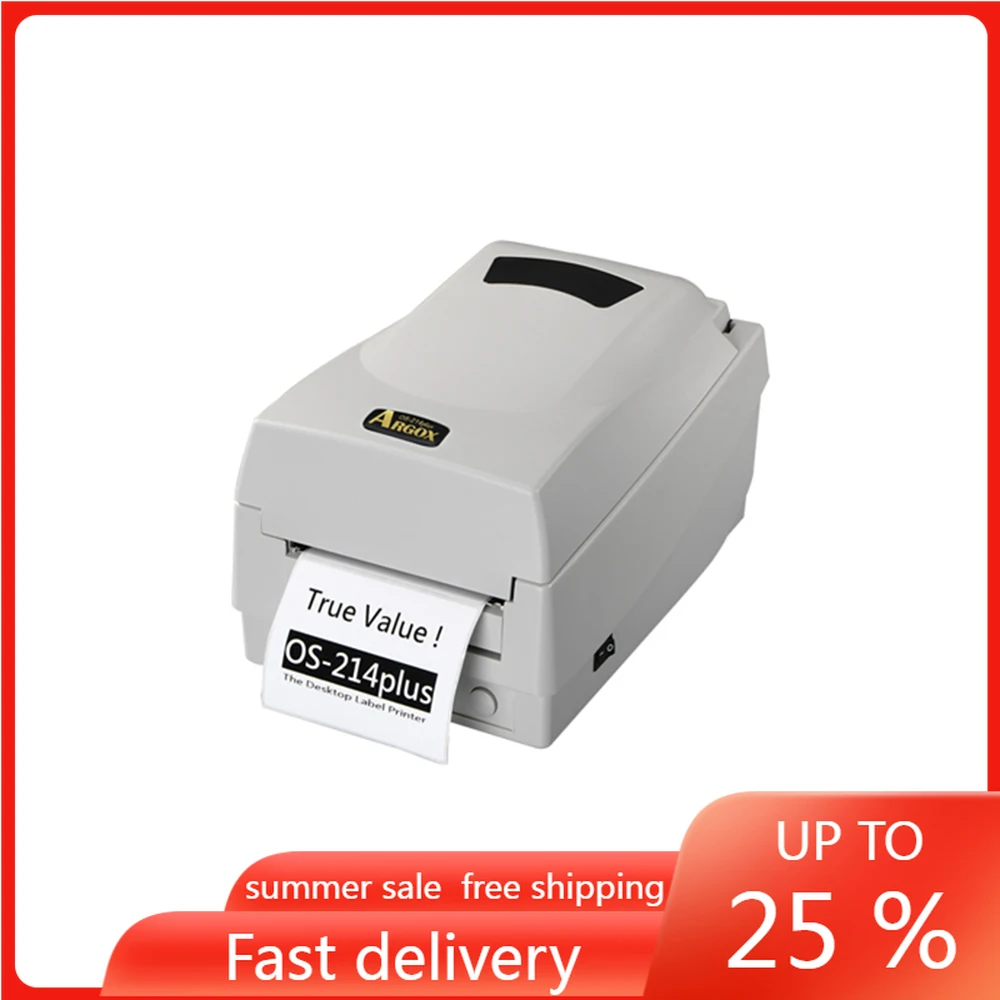 

Desktop Barcode Printer Argox OS-214plus Direct Thermal & Thermal Transfer Printer commercial barcode label printer