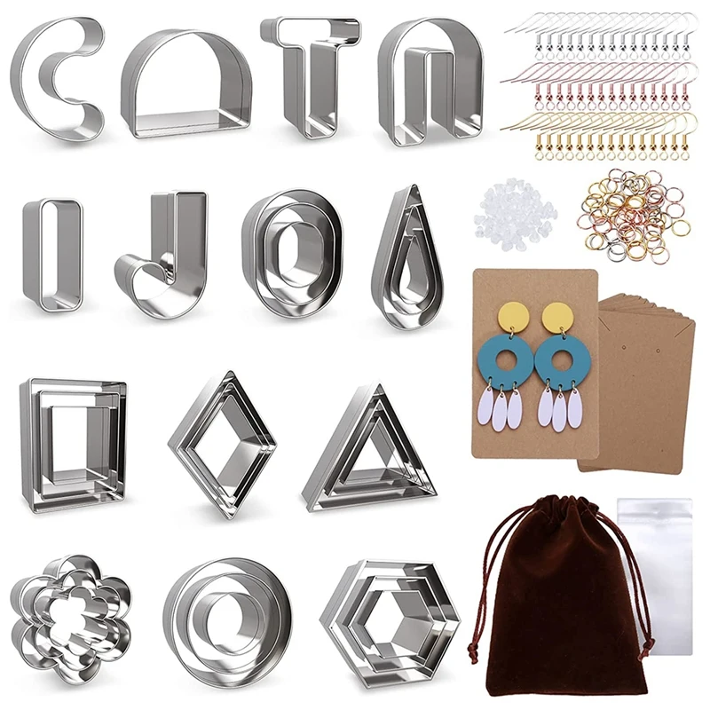 

Фрезы из полимерной глины для сережек-гвоздиков, 30 шт.