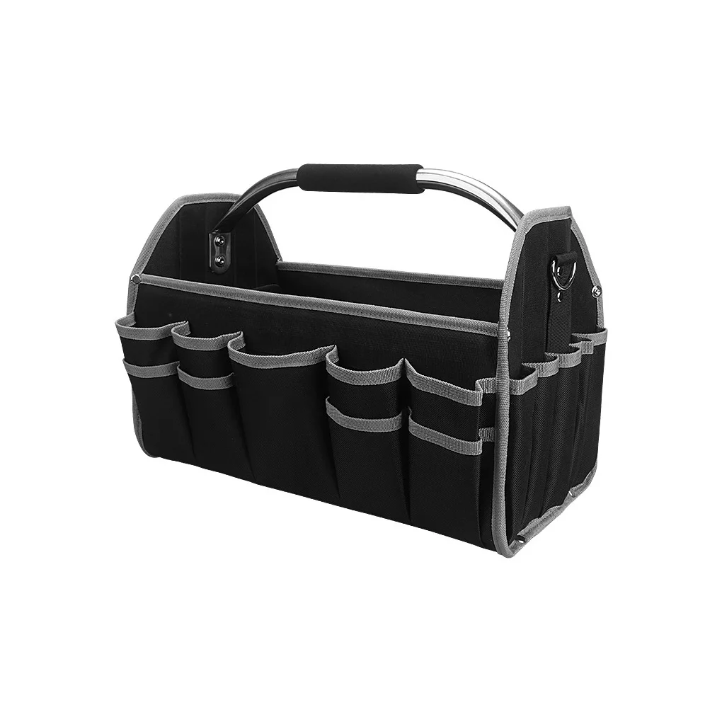 

Органайзер для инструментов, износостойкая сумка из ткани «Оксфорд» для хранения аксессуаров электрика, утолщенный водонепроницаемый меш...