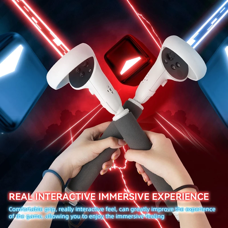 

Набор легких ручек для игры VR Beat Saber, совместимых с захватами контроллера Quest 2, контроллер VR во избежание падения