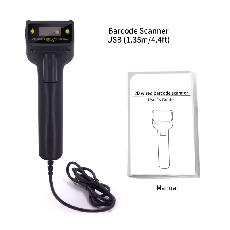 1400 USB 1D лазерный сканер штрих-кода ручной Проводной CCD для склада библиотеки