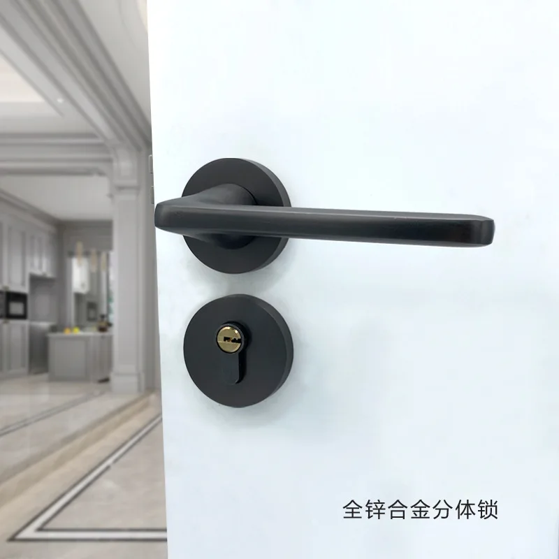 

Zinc Alloy Handle Lock Indoor Door Lock Split Lock Wooden Door Silent Lock Body Door Lock
