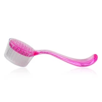 1pc plastic non electric cleansing brush exfoliating facial cleanser brush face cleaning washing cap soft bristle brush scrub