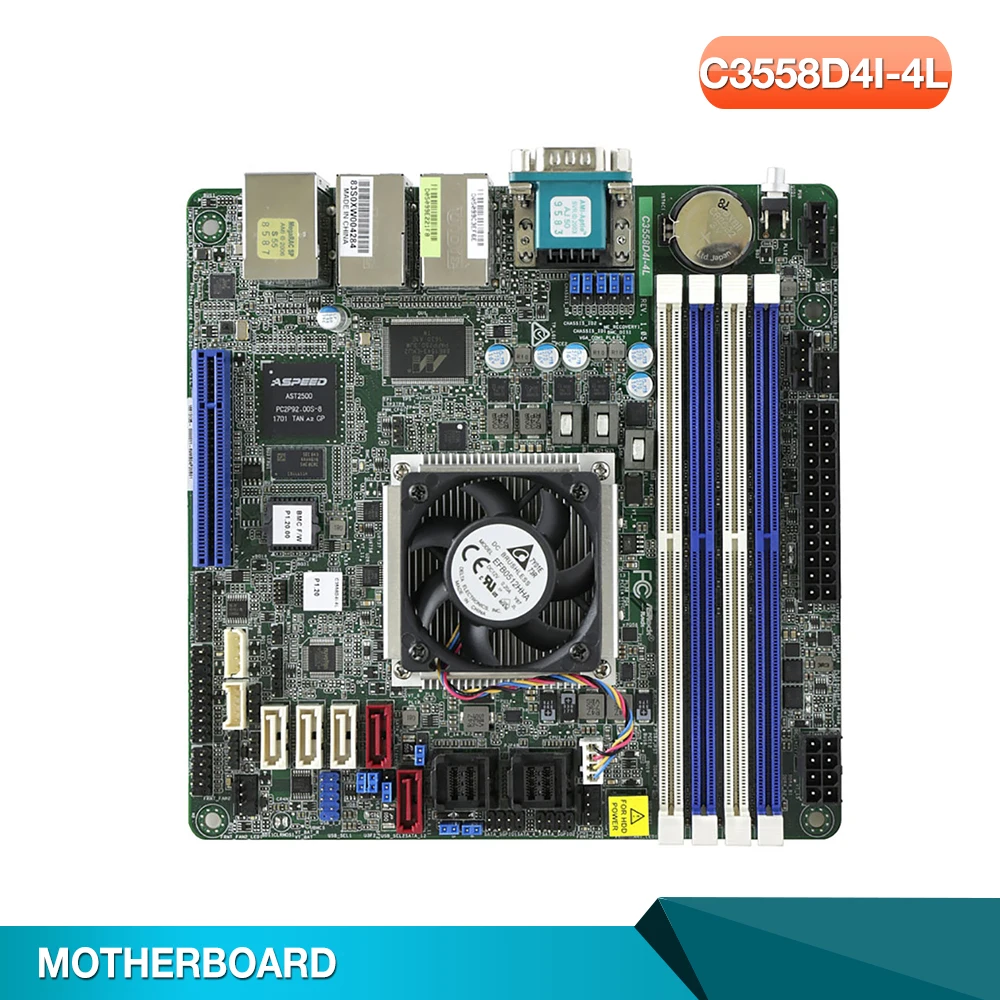 Server Motherboard C3558D4I-4L For ASRock Rack 30W DDR4 Support C3558 Server Motherboard C3558D4I-4L For ASRock Rack 30W DDR4 Support C3558