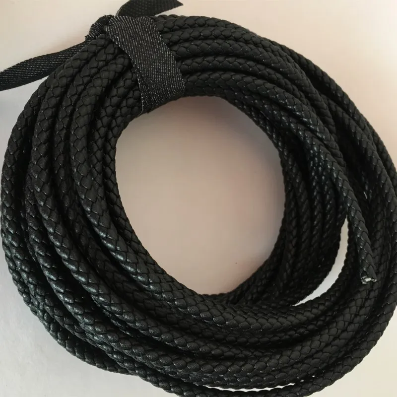 Мужской толстый браслет ручной работы XL ожерелье веревка кожаная материал