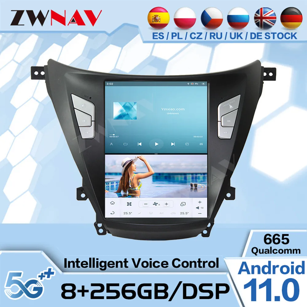 Автомобильный Мультимедийный Плеер, Экран Tesla 8 + 256 ГБ Для.