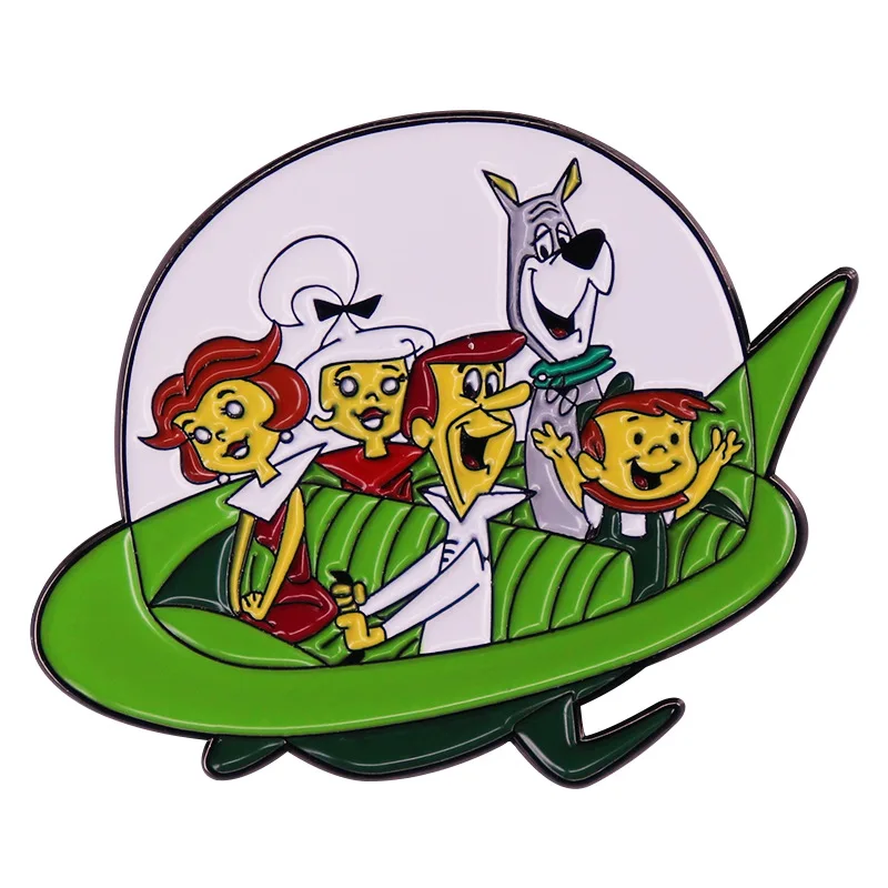 

Family Comedy Animation The Jetsons Pins Metal Brooch Badge Fashion Jewellery Clothes Hat Backpack Accessory Gifts