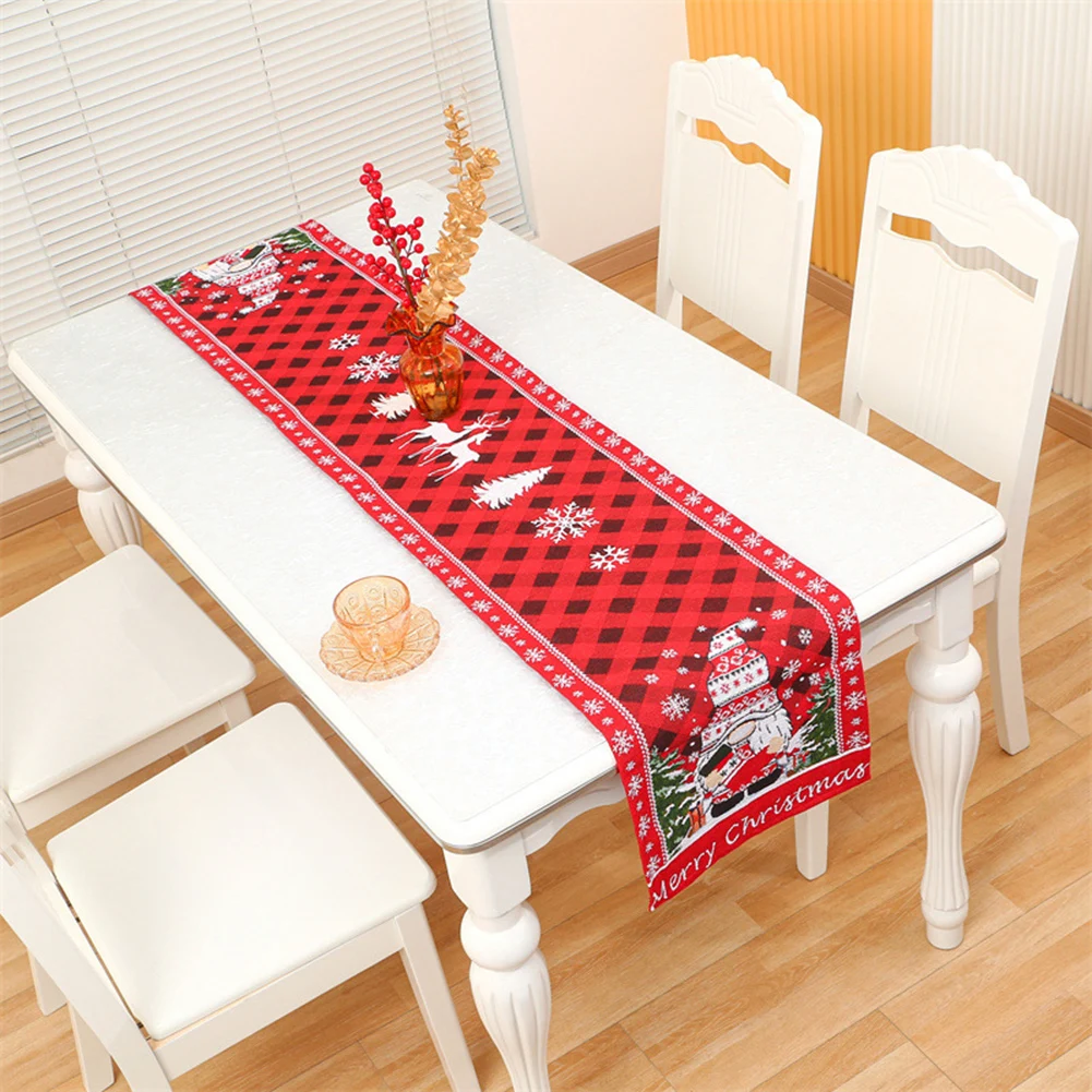 

2022 Table Runner Christmas Faceless Christmas Table Decoration Merry Christmas Navidad New Year Table Decoration