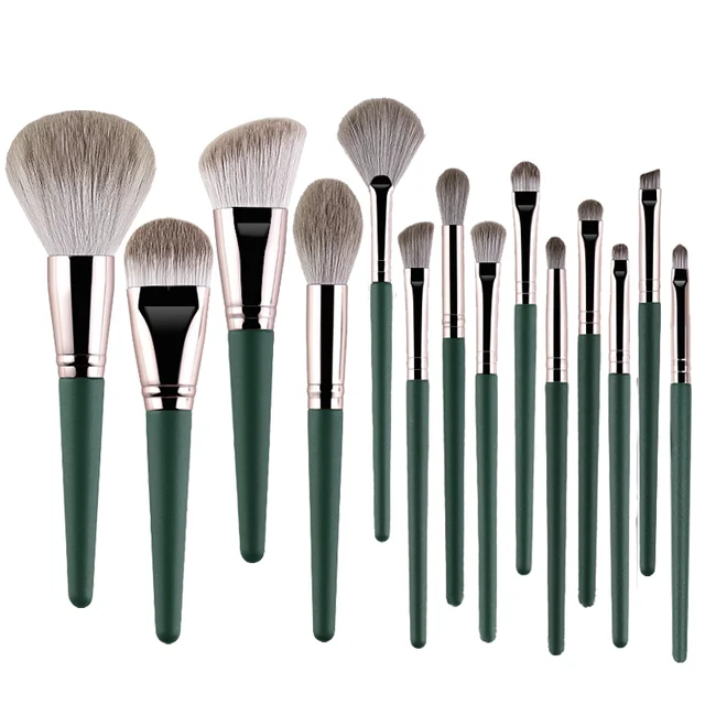 JTFIL14Pcs Makeup Brushes Soft Fluffy Makeup Tools Cosmetic Powder Eye Shadow Foundation Blush Blending Beauty Make Up Brush 6