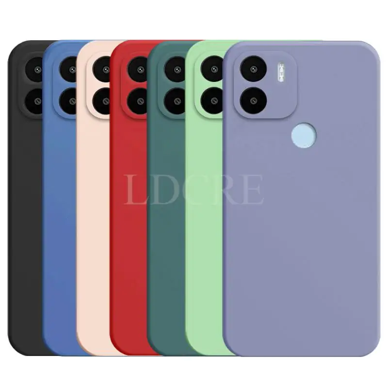 

For Xiaomi Redmi A1 Plus Case Liquid Silicone Coque For Redmi A1 Plus Cover TPU Fundas Protective For Xiaomi Redmi A1 Case