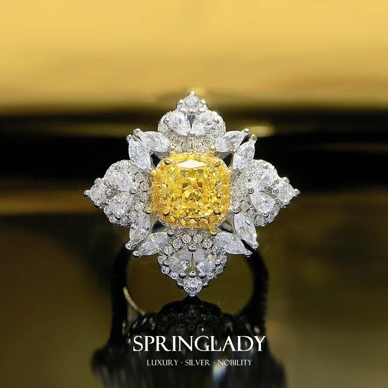 

Женский комплект из кольца и кольца, из серебра пробы