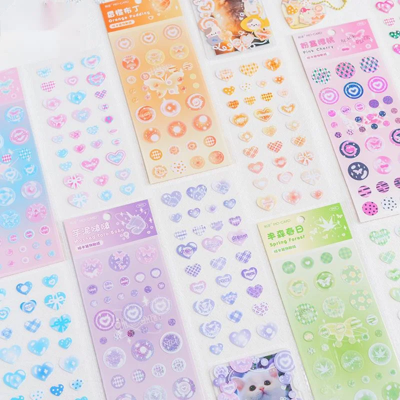 

2sheet Love Series Stickers Scrapbooking Decorative Cute Sticker Korean DIY Diary Album Stick Label School Stationery New