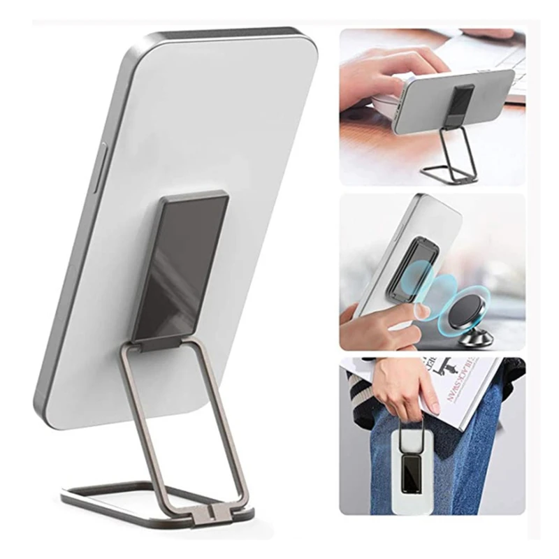 

Metal Mobile Phone Holder Car Multifunctional Folding Bracket Desktop Portable Retractable Mobile Phone Holder