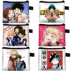 Кошелек для монет моя геройская академия, мини кошелек для мальчиков и девочек, сумка для монет с мультяшным принтом для девочек и губ, подарок