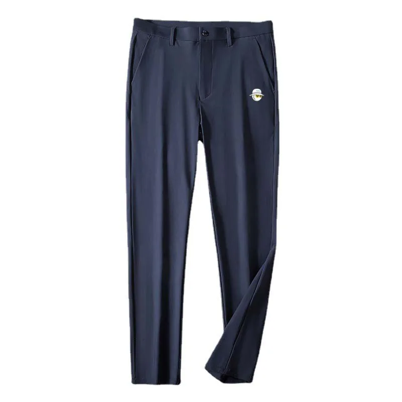 Men's Wear Suit Pants Thin Style Summer Sweatpants For Men Malbon Golf Solid Color Loose Overall Straight Work Clothes Business