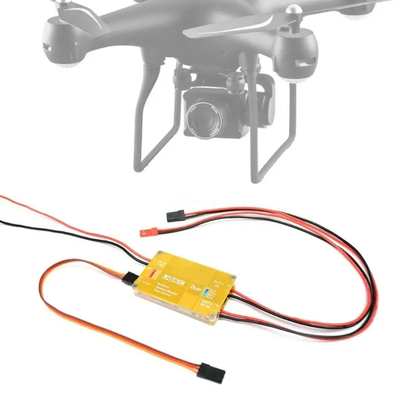 Двойной UBEC 4A/5-12V 4A/5V Встроенный пульт дистанционного управления Aux переключатели