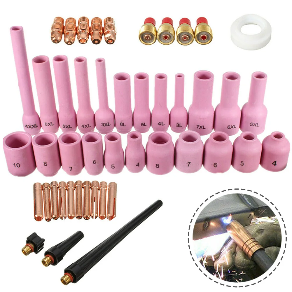 

Hot Practical High Quality Gas Lens Collet Body Kit Accessories 46Pcs/set
