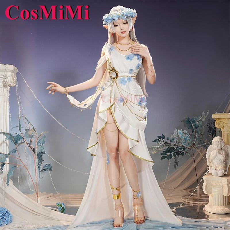 CosMiMi Frieren: Beyond Journey's End Frieren Косплей Костюм Oracle Maiden Великолепное элегантное