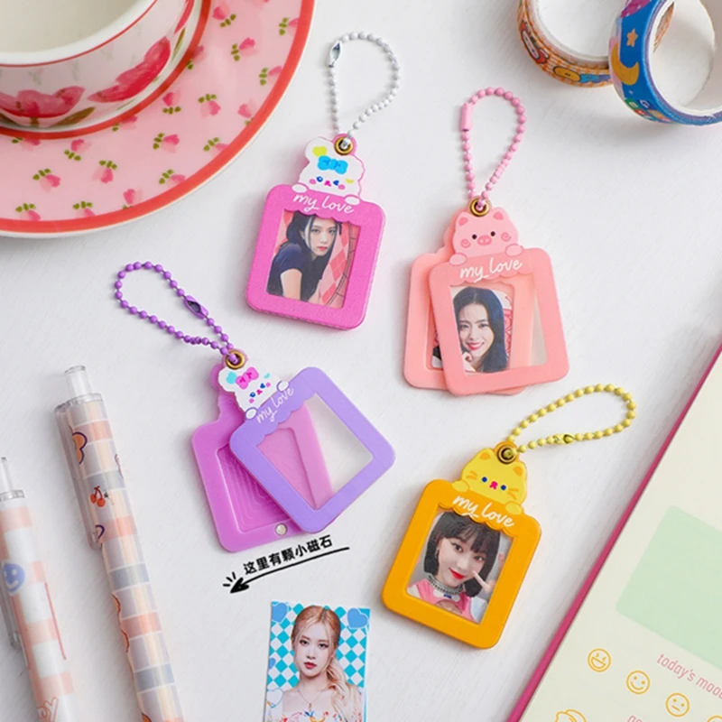 Брелок с мультяшными животными Милые Акриловые кулоны фотоальбом Обложка