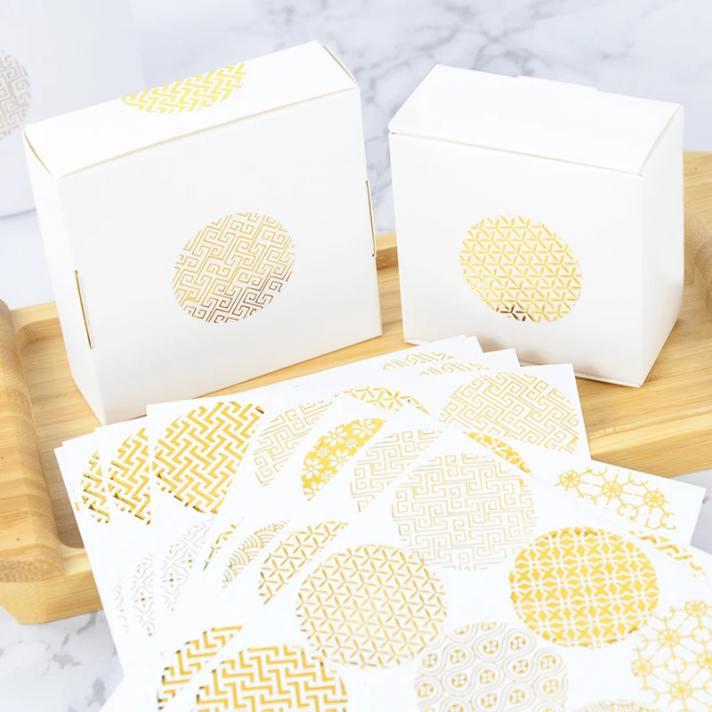 

5/10Pcs DIY Gold Design Baking Packaging Sealing Sticker Gift Labels Candy Bag Bottle Box Cookie Biscuit Nougat Adhesive Sticker