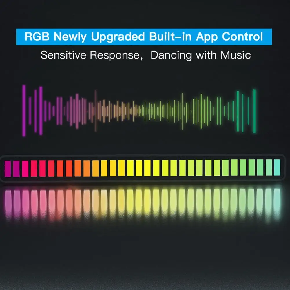 

RGB Sound Control LED Light Digital Music LED Ambient Light R Pickup Rhythm Lamp Music Sync For Car