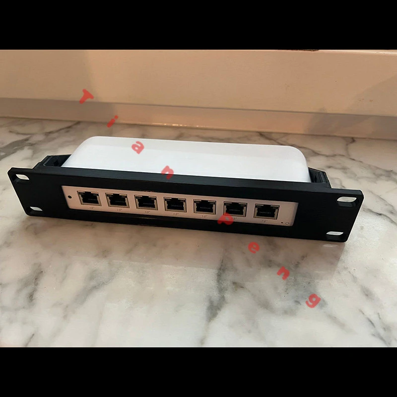 Фото Новый кронштейн для монтажа в 1U-стойку для коммутатора Ubiquiti Unifi USW Ultra 60W, конвертируемый комплект для монтажа в 10- и 19-дюймовые стойки, настраиваемый №1