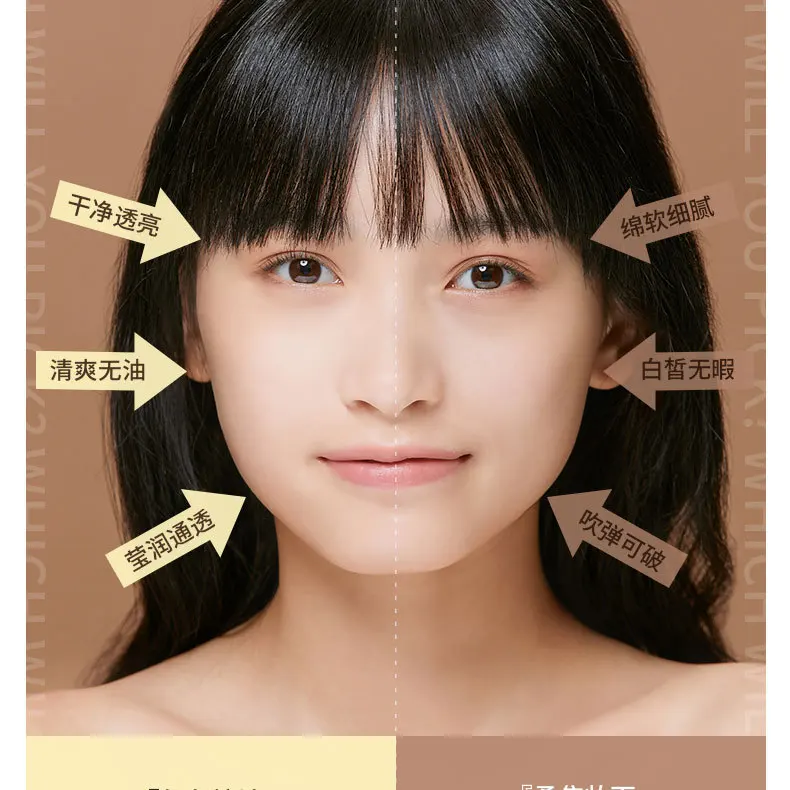 Скрывающая пудра KATO для лица водостойкая матовая консилер макияжа