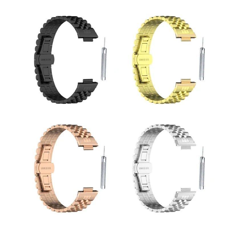 

Compatible for Band 8 Watch Adjustable Band Strap Stainless Steel Wristband Bracelet Wearresistance Breathable Loop 594A