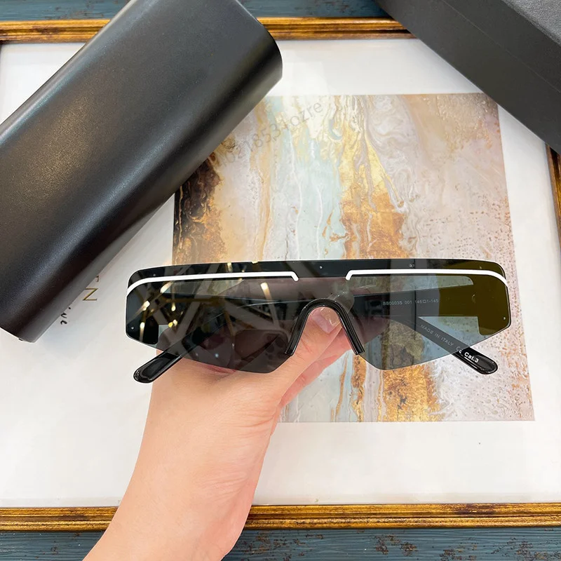 

Fashion Half-Frame Rectangle Polarized Light Sunglasses BB0003S Women Men Luxury Brand Retro Hip Hop Driving Sun Glasses Oculos
