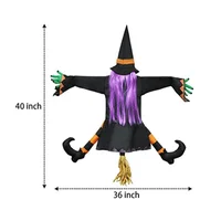 Halloween Witch Holding Tree Decoration New Witch Doll Witch Halloween Decoration Door Porch Tree Decoration Party Decoration