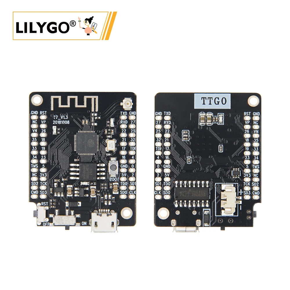 LILYGO ® Плата разработки модуля TTGO T7 V1.3 Mini32 ESP32 WiFi Bluetooth