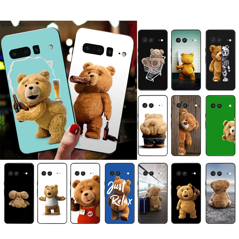 

Bear Beer Phone Case for Google Pixel 7 Pro 7 6A 6 Pro 5A 4A 3A Pixel 4 XL Pixel 5 6 4 3 XL 3A XL 2 XL Funda