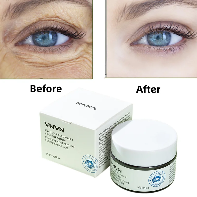 

Efficient Snake Venom Wrinklers Remove Eye Cream Fine Line Dark Circles Eye Bag Anti Puffiness Eye Anti-Aging Care Products 30g