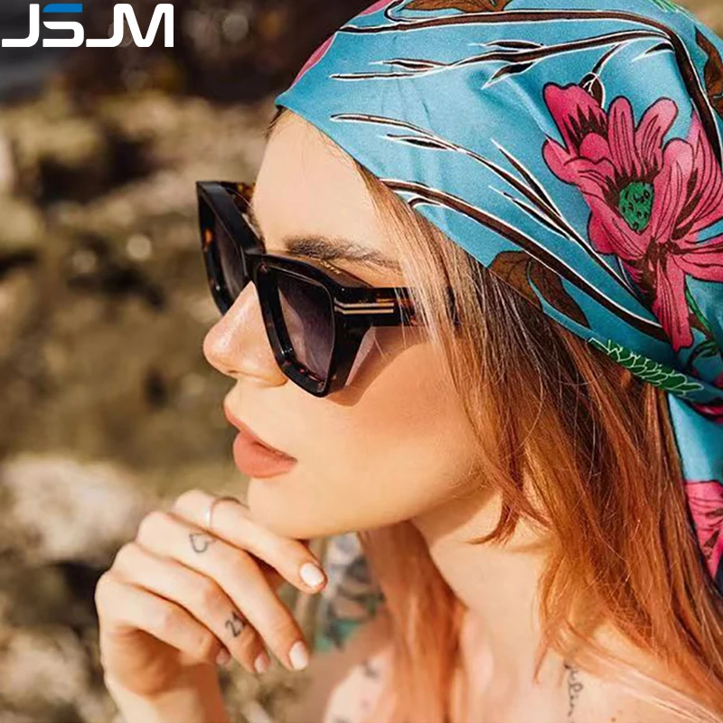 

JSJM New Oversize Fashion Sunglasses Women Vintage Brand Designer Lady Cat Eye Sun Glasses Female Eyewear Oculos De Sol UV400