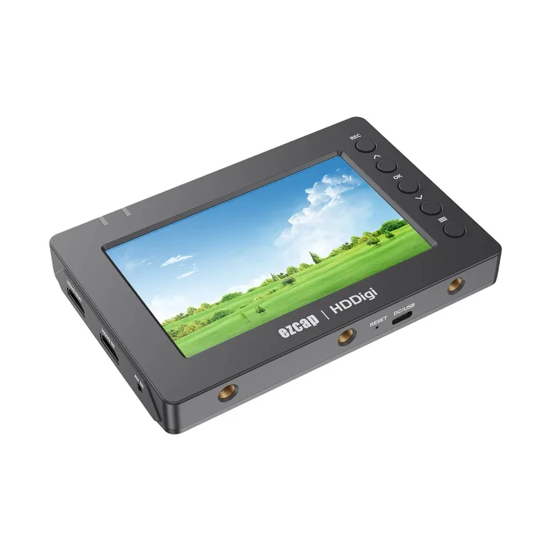 Фото HDDigi Full HD Recorder Портативный блок захвата видео 1080P Запись видео с HDMI AV-видео H.264 MP4 с 5-дюймовым цветным экраном HD №1