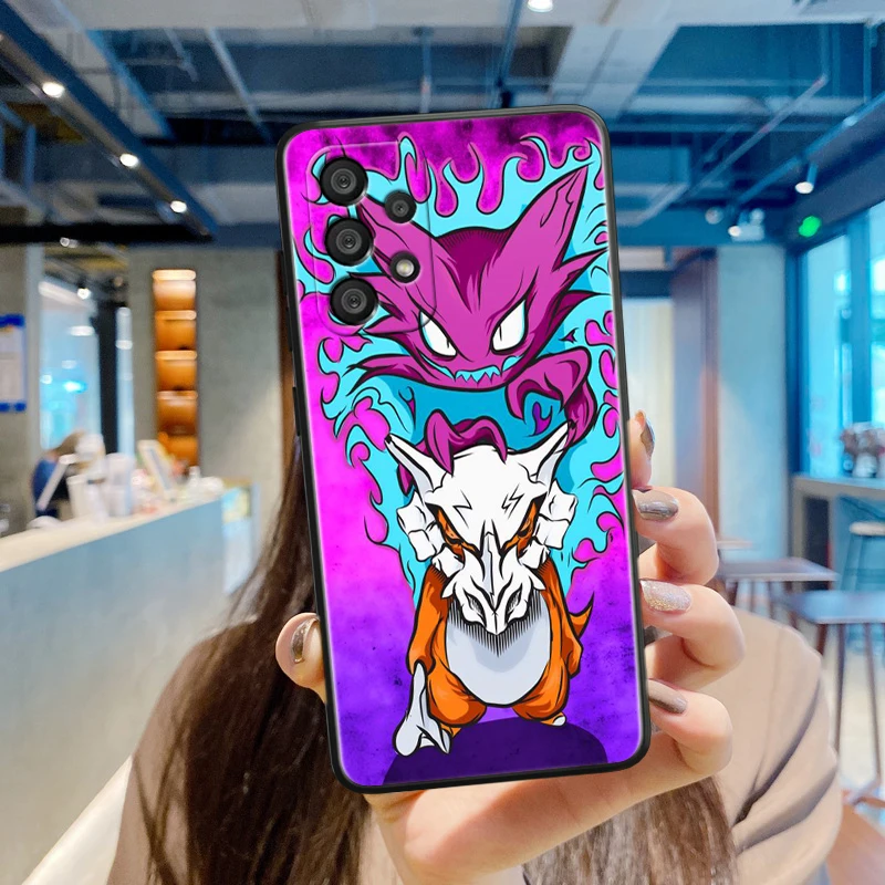 P-Pokemons Baby Dream для Samsung A55 A35 A25 A15 A14 A73 A53 A13 A05S A03S A02S A71 A52 A32 черный мягкий чехол телефона