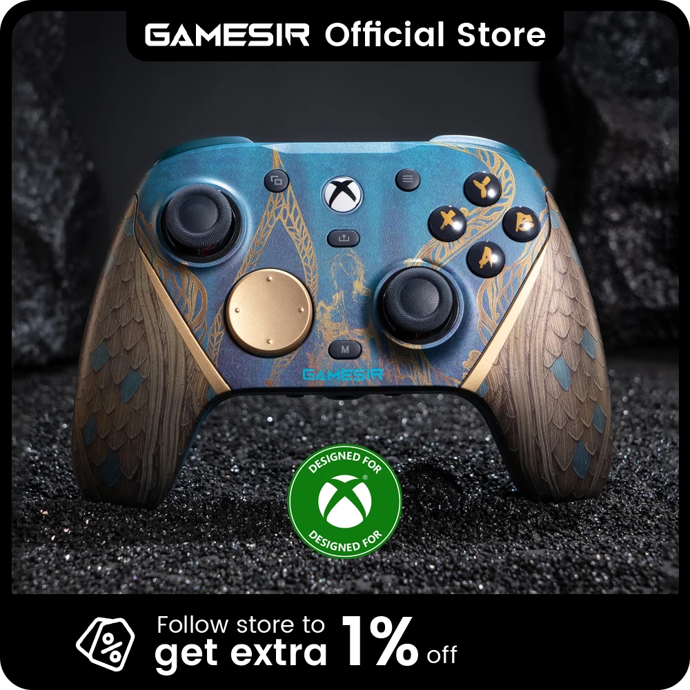 Фото Беспроводной игровой контроллер GameSir G7 Pro Wuchang для Xbox – зарядная док-станция, джойстик TMR, триггеры с датчиками Холла, сменная лицевая панель №1