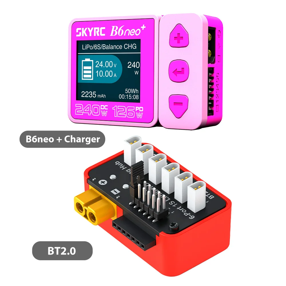 Фото Зарядный хаб SKYRC OSH на 6 портов для LiPo, LiFe, Li-ion, LiHV аккумуляторов, совместим с B6neo, B6ACneo, B6neo+, B6neo 2 №3