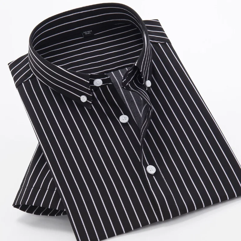 Men's Striped Short Sleeve Plus SIZE 10XL Shirt Summer Classic Brand ...