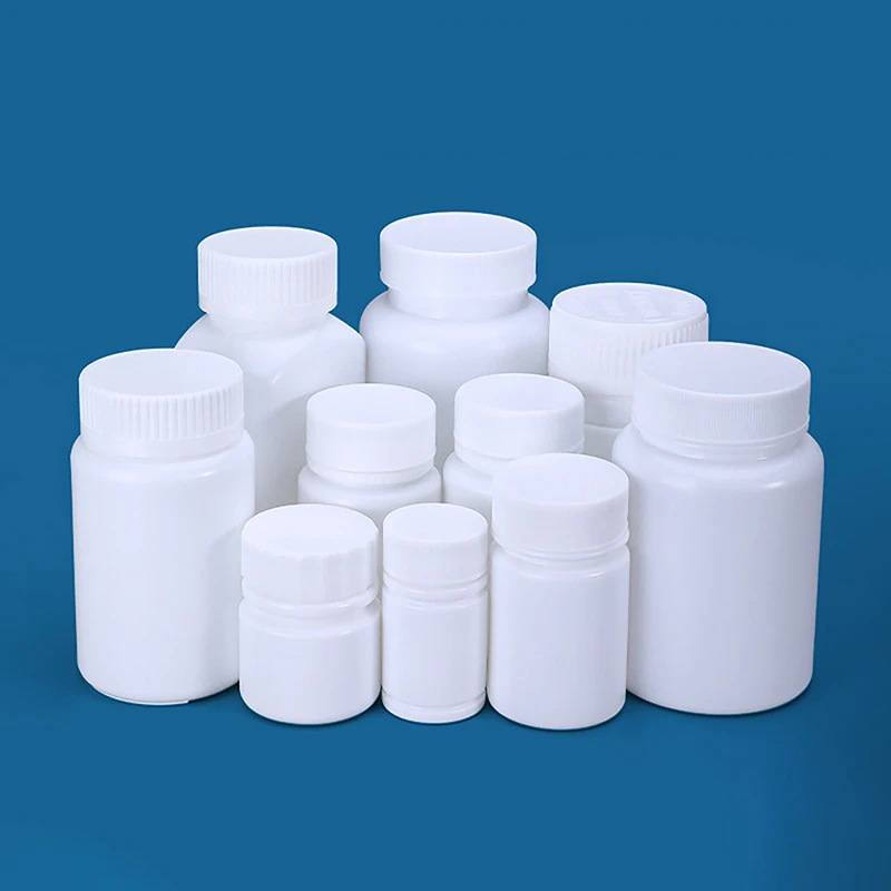 

1Pcs Empty Plastic Bottle Food Grade Container Medicine Capsule Pill Refillable Bottle 20ml-200ml