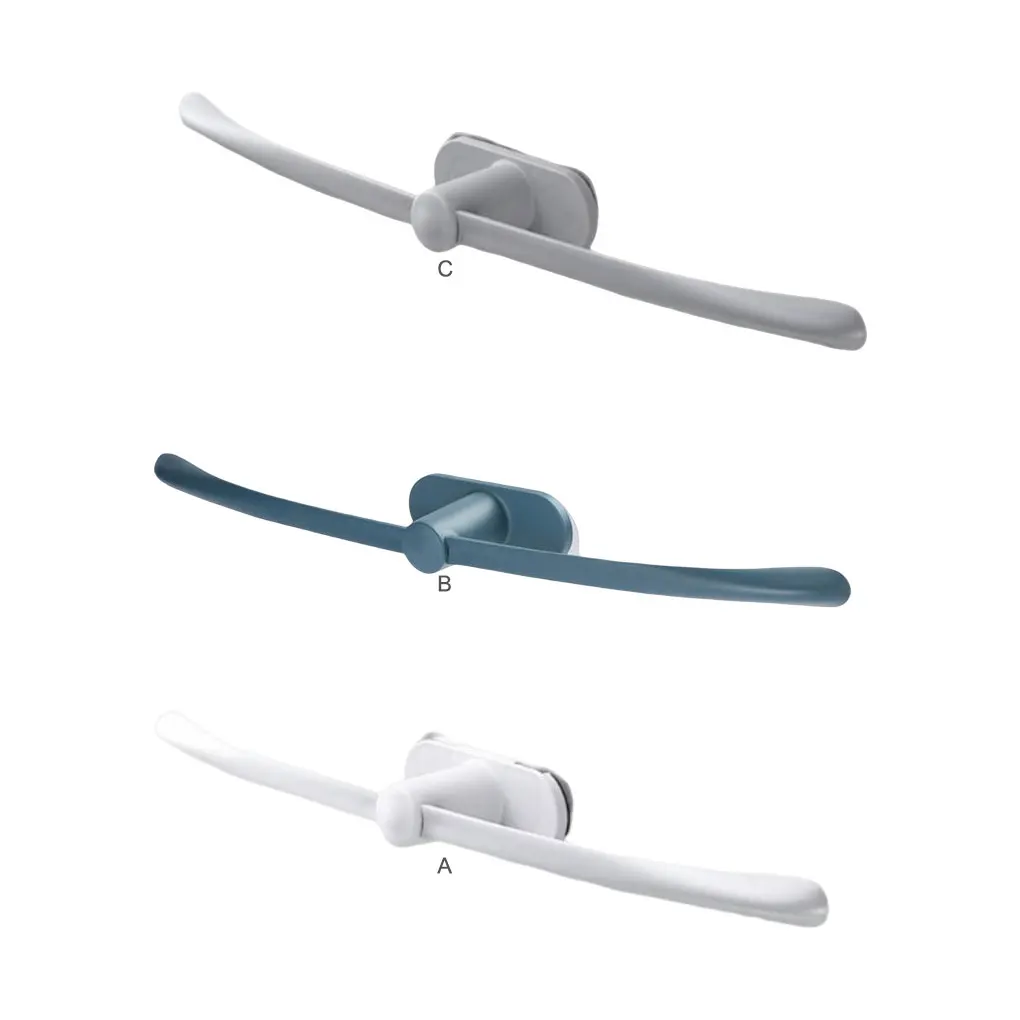 

Towel Storage Holder Wall Suction Plastic T-shaped Hanger Carrying Self-Adhesive Punch-Free Organizer Accessories White