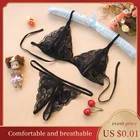 Длинное ночное длинное сексуальное кружевное прозрачное женское белье с открытой пилкой соблазнительное трехконечное женское эротическое нижнее белье костюм с открытой промежностью