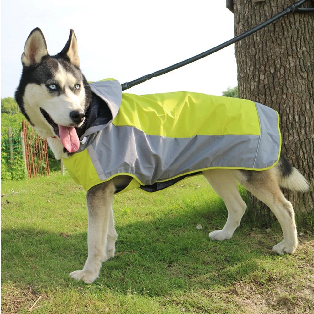 

Pet Dog Jackets Medium and Large Dog Cold-proof Fashion Raincoat Outdoor Breathable Color-blocking Waterproof Jacket Pet Product