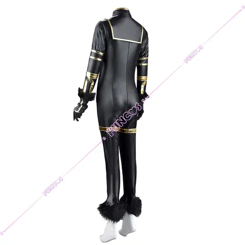 Парик для косплея аниме «эминеция в дельте», униформа черного цвета, садовые уши, хвост, перчатки, длинные волосы для порезания Hime