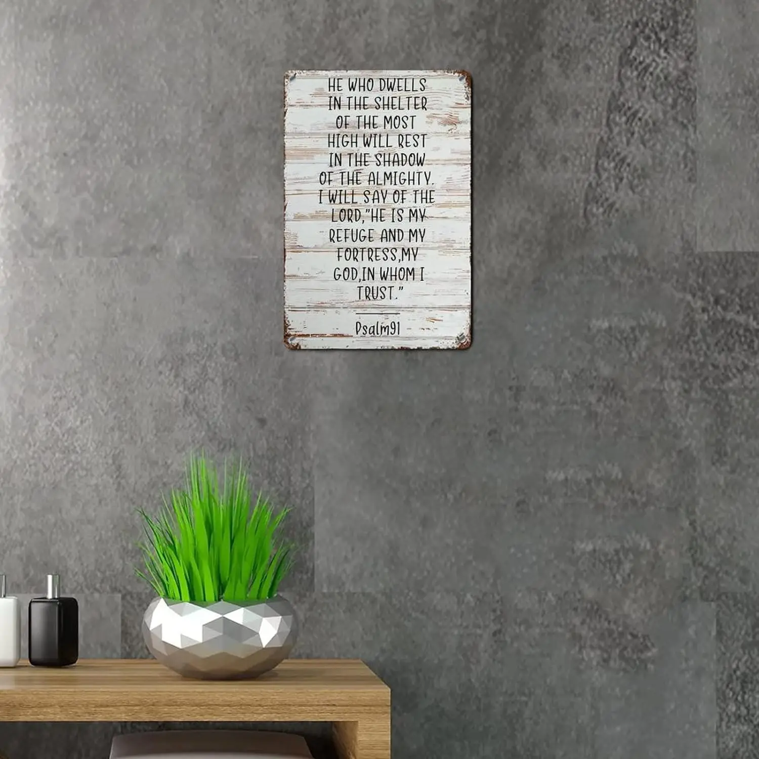 LUIJORGY тексты из Библии деревенские металлические вывески Настенный декор Библия