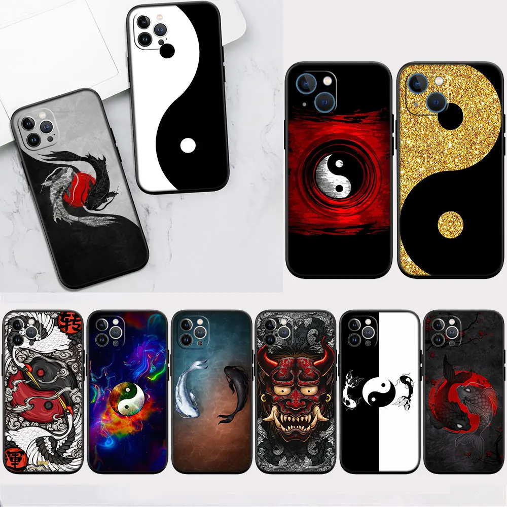 Мягкий китайский чехол HI60 Yin Yang для Samsung A03 Core 164 166 A6 A7 A8 A9 A01 A02S A03S A10S A20S A30S A40S A50S A70 A11