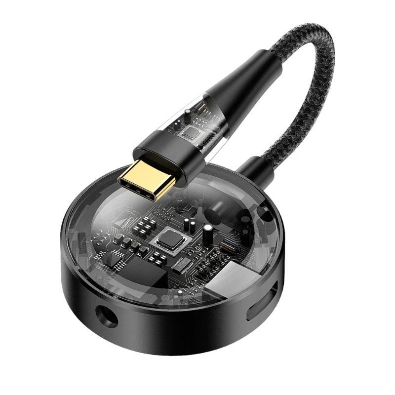

Аудиоадаптер 2в1 Type-C на 3,5 мм с зарядкой Type-C PD60W для аудиоадаптера для наушников 3,5 мм