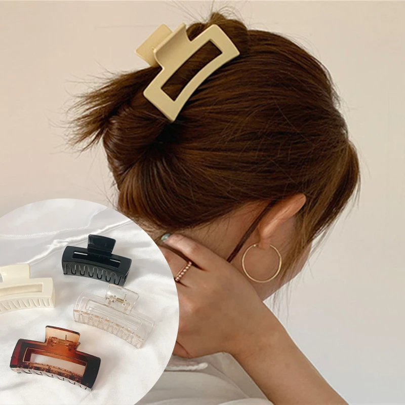 

Женская заколка для волос Sdotter, модная акриловая Заколка-крабик большого размера в Корейском стиле, украшение для волос