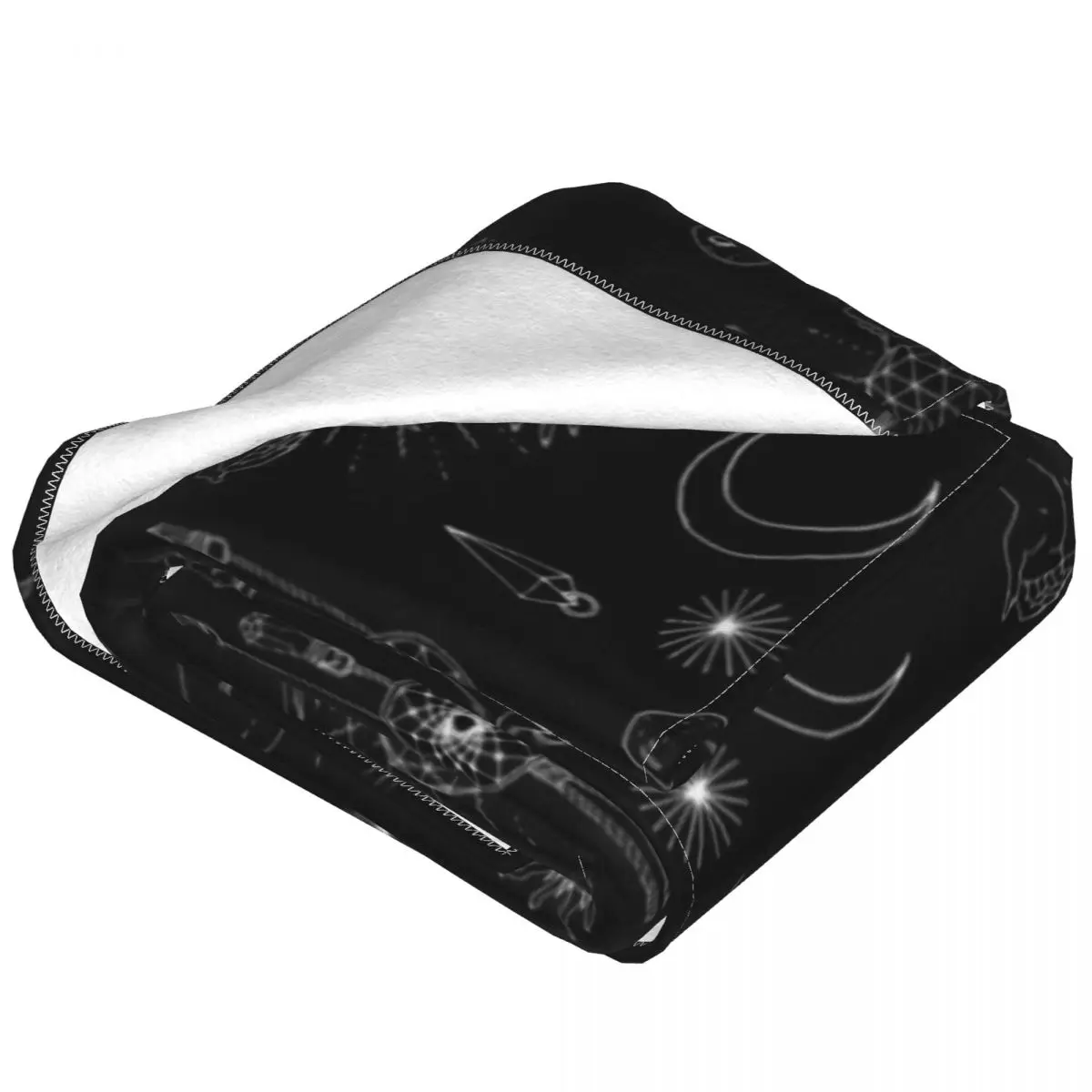 Ретро одеяло с принтом Луны готическое небесное пушистое Флисовое мягкое